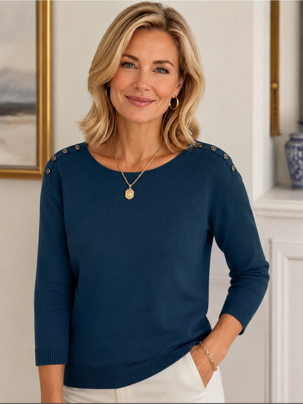 Teal Blue Sweater